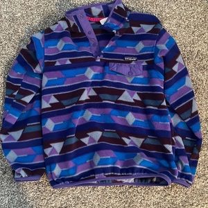 Women’s small Aztec Patagonia fleece pullover